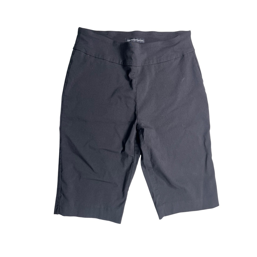 Counterparts Women's Size 6 Black Pull On Bermuda Shorts Stretch Walking